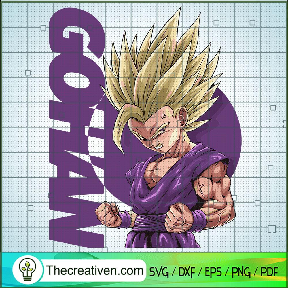 Gohan Super Saiyan SVG, Dragon Ball Super SVG, Son Gohan SVG 1 Gohan Super Saiyan SVG, Dragon Ball Super SVG, Son Gohan SVG
