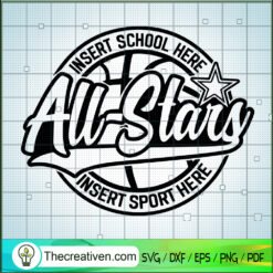 All Star SVG, Basketball SVG, Sport SVG