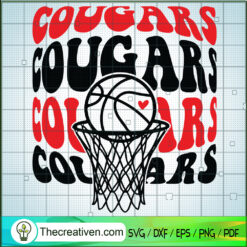 Cougars Basketball SVG, Sport SVG, Football SVG
