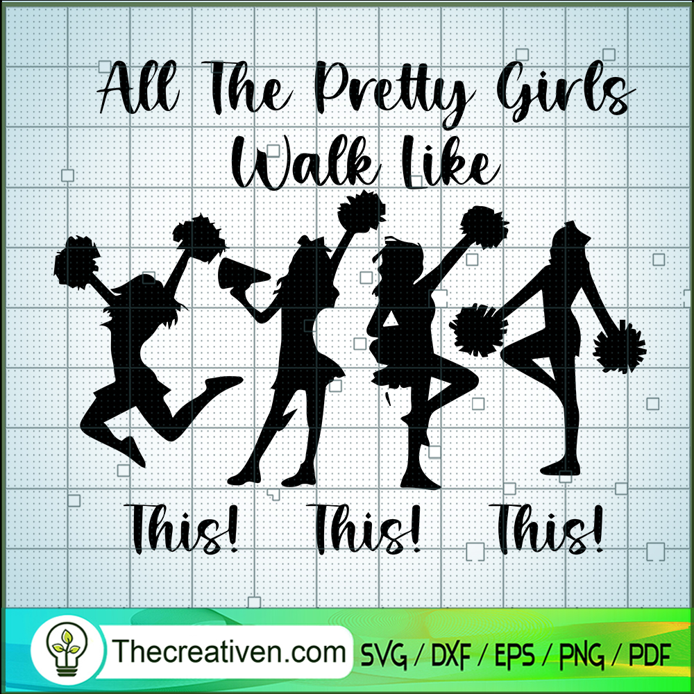 Cheerleading Girl SVG, Sport Mlb SVG, Baseball SVG